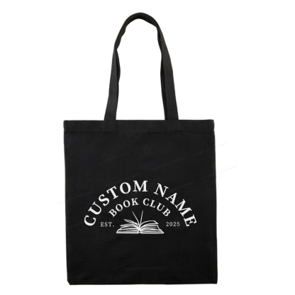 Pagewings Personalized Custom Book Club Tote Bag