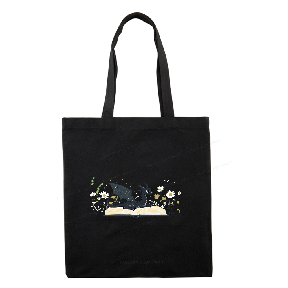 Pagewings Dragon Book Tote Bag