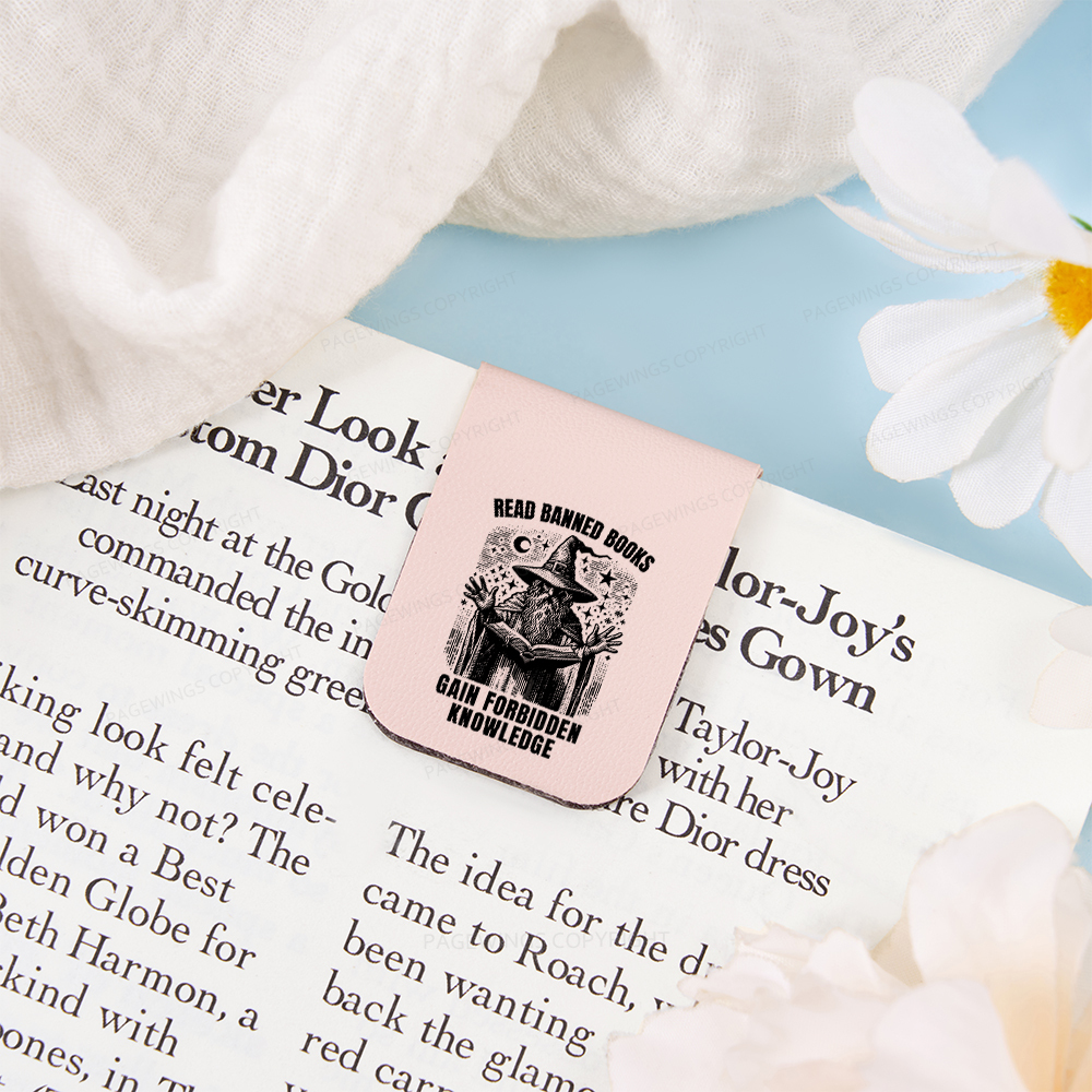 Pagewings Read Banned Books Gain Forbidden Knowledge Magnetic Bookmark