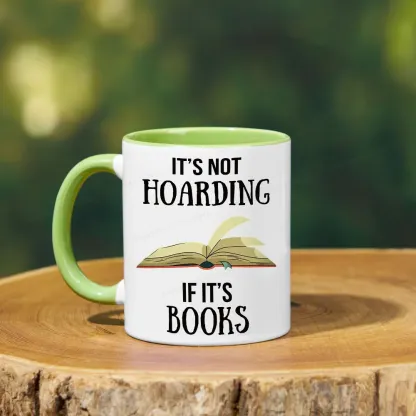 Pagewings It's Not Hoarding If It's Books Mug