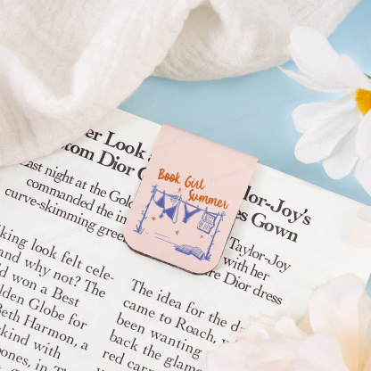 Pagewings Book Girl Summer Bookish Magnetic Bookmark