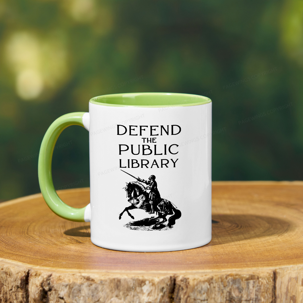 Pagewings Defend The Public Library Mug