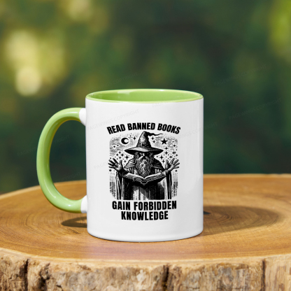 Pagewings Read Banned Books Gain Forbidden Knowledge Mug