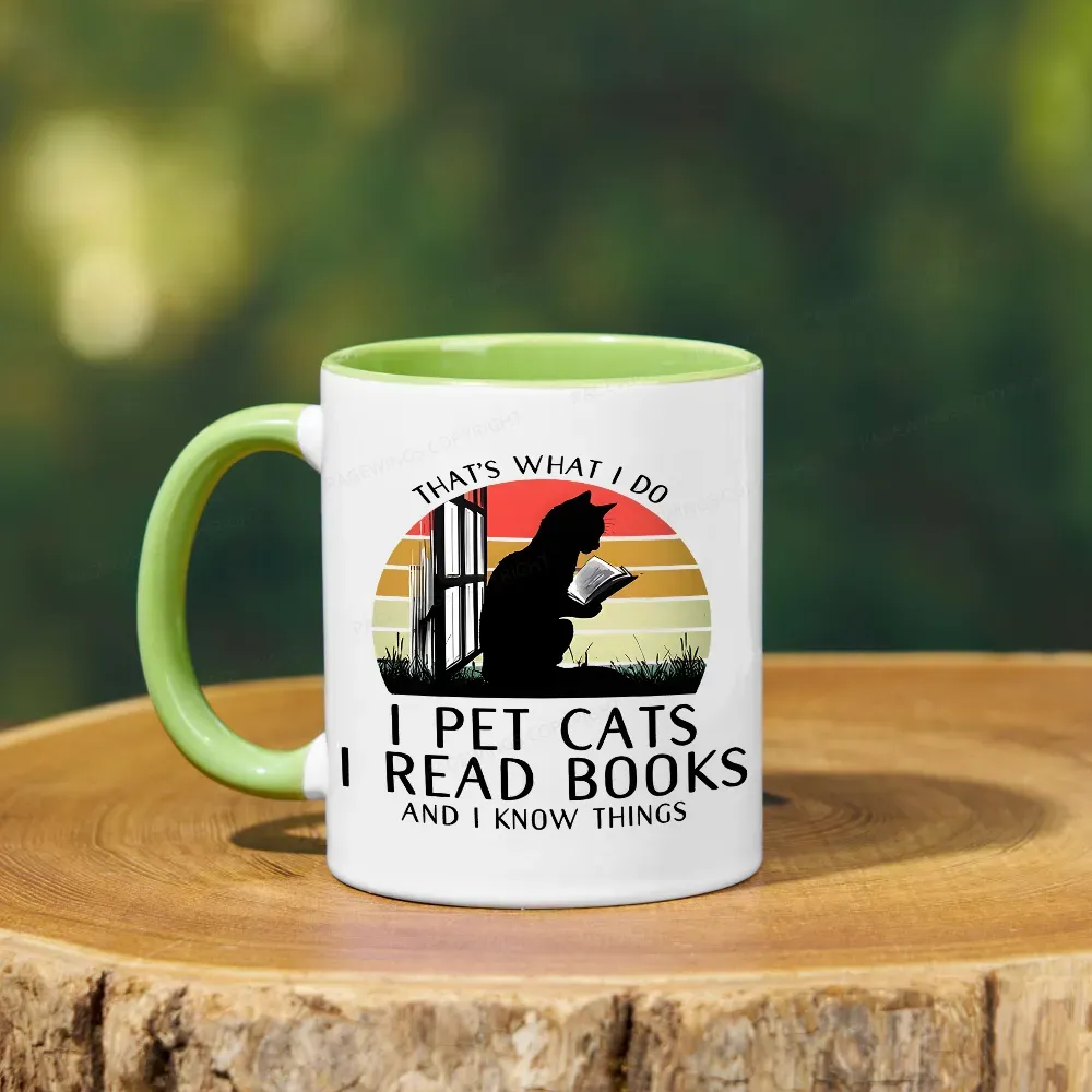 Pagewings Cat And Book Mug