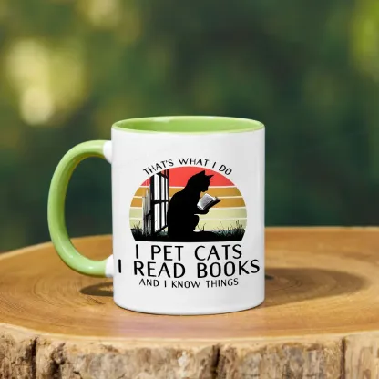 Pagewings Cat And Book Mug
