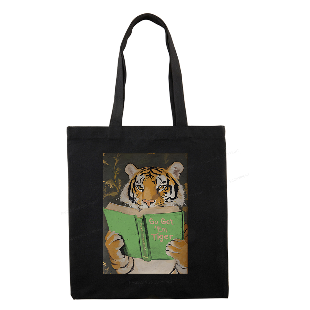 Pagewings Motivational Tiger Tote Bag