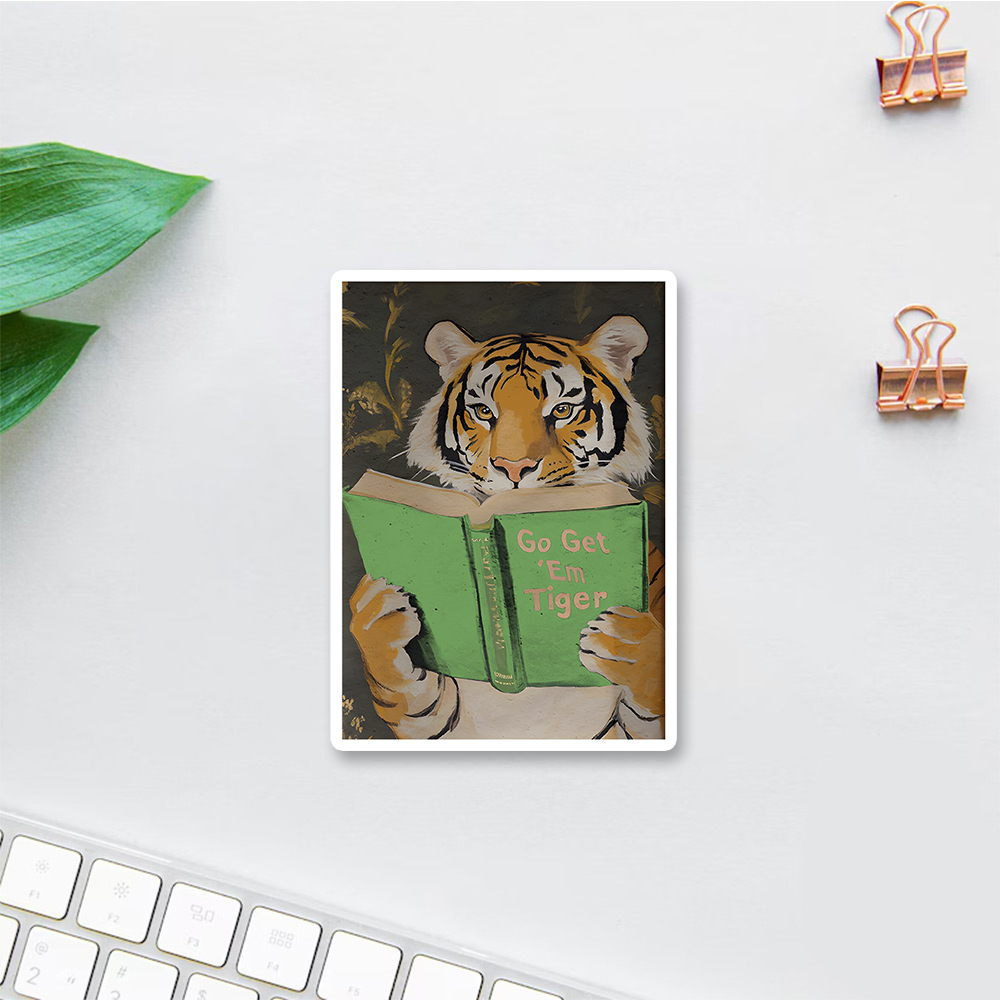 Pagewings Motivational Tiger Sticker