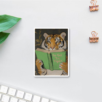 Pagewings Motivational Tiger Sticker