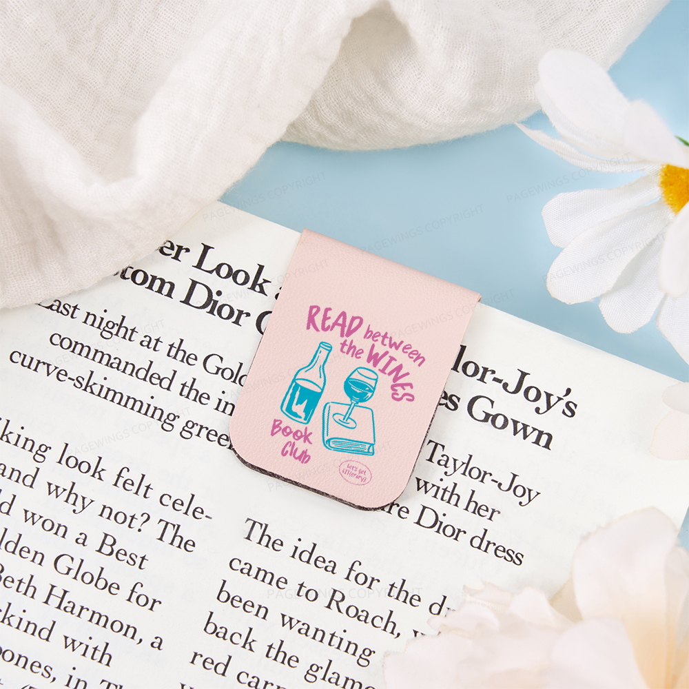 Pagewings Wine Lover Book Club Magnetic Bookmark