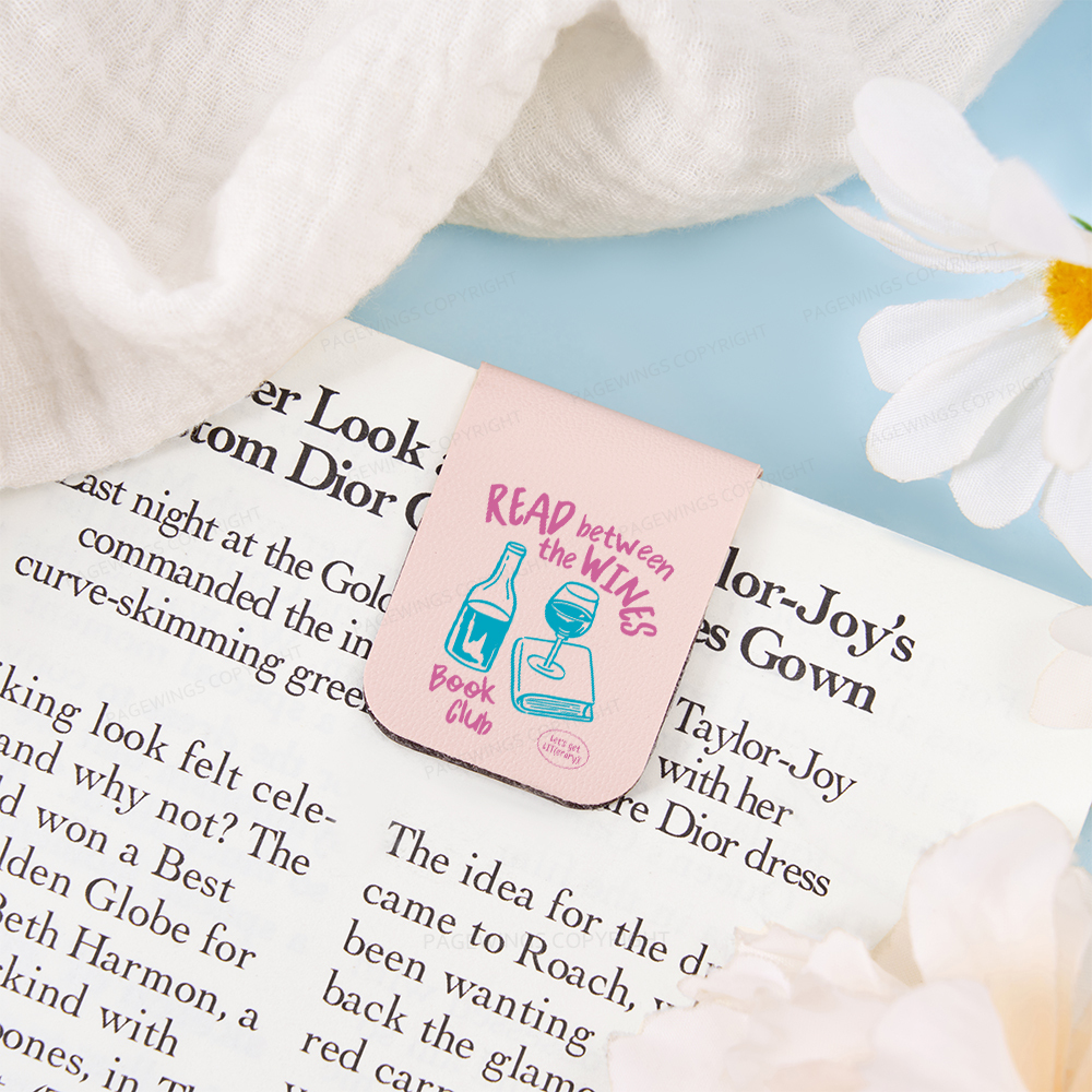 Pagewings Wine Lover Book Club Magnetic Bookmark