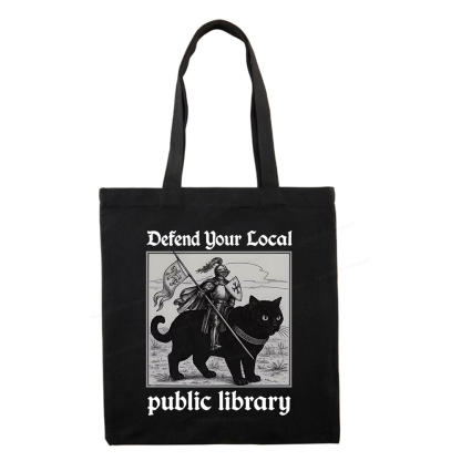 Pagewings Defend Your Local public library Tote Bag