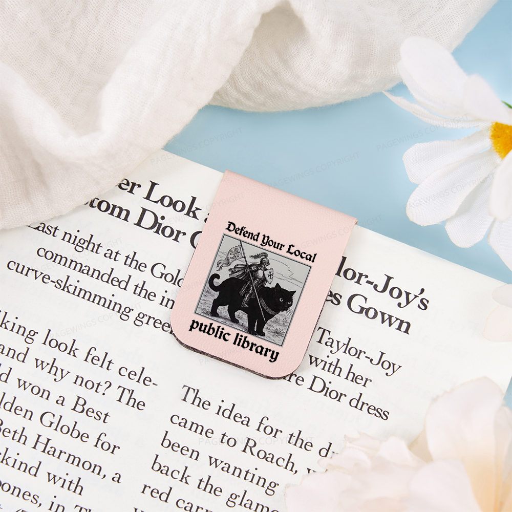 Pagewings Defend Your Local public library Magnetic Bookmark