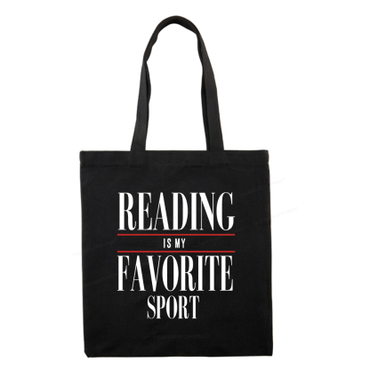 Pagewings Reading Is My Favorite Sport Tote Bag