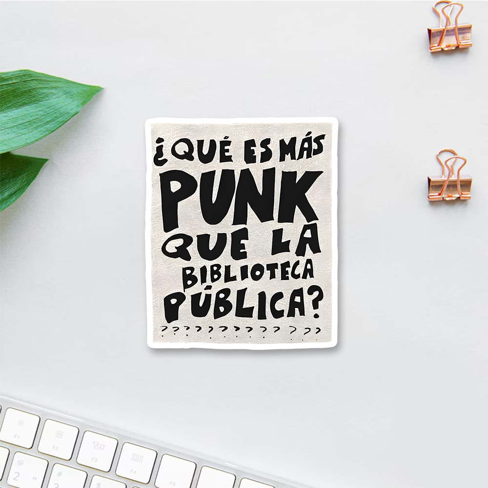 Pagewings What's More Punk Than The Public Library Sticker