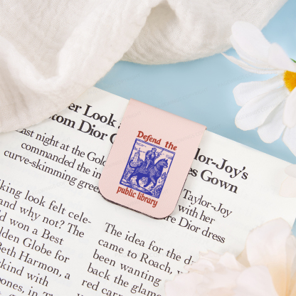 Pagewings Defend the Public Library Magnetic Bookmark