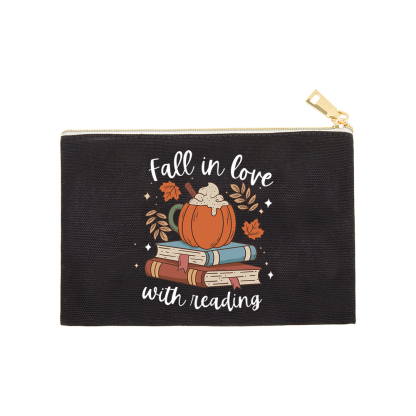 Pagewings Thanksgiving Fall in Love with Reading Pouch