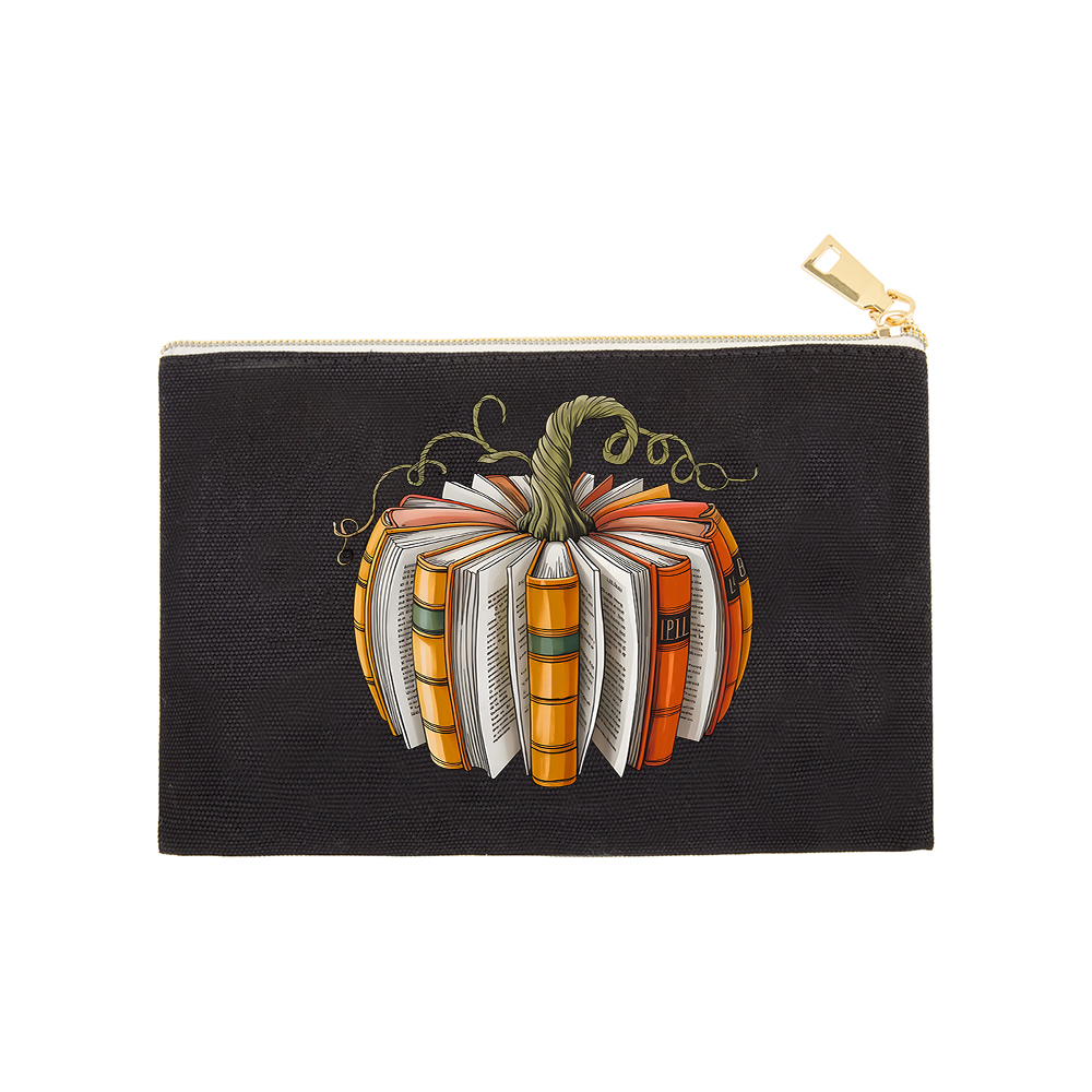 Pagewings Fall Book Pumpkin Pouch