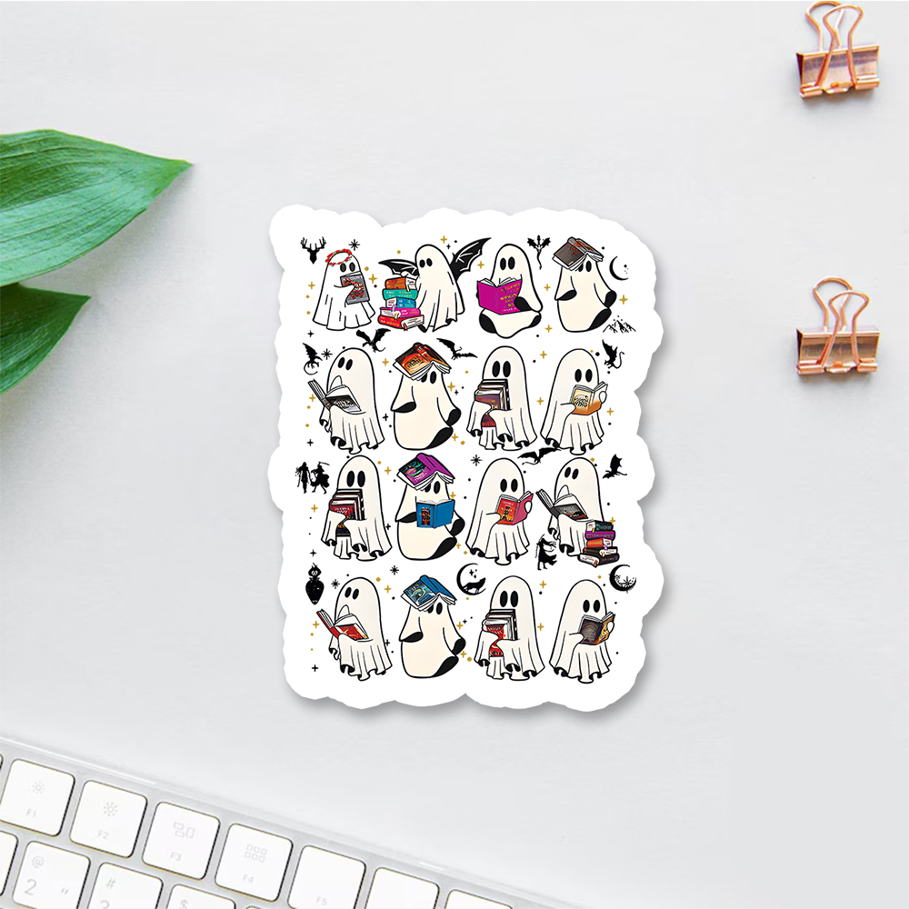 Pagewings Retro Ghost Book Fantasy Sticker