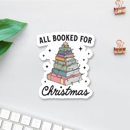 Pagewings All Booked For Christmas Sticker