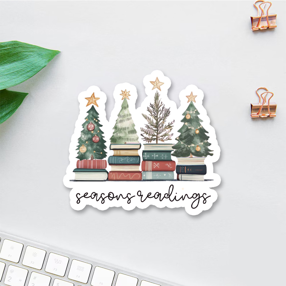 Pagewings Bookish Christmas Sticker