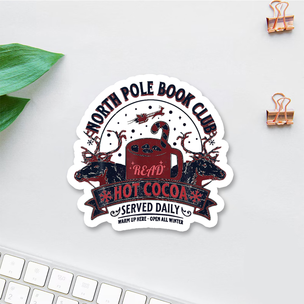 Pagewings North Pole Book Club Sticker