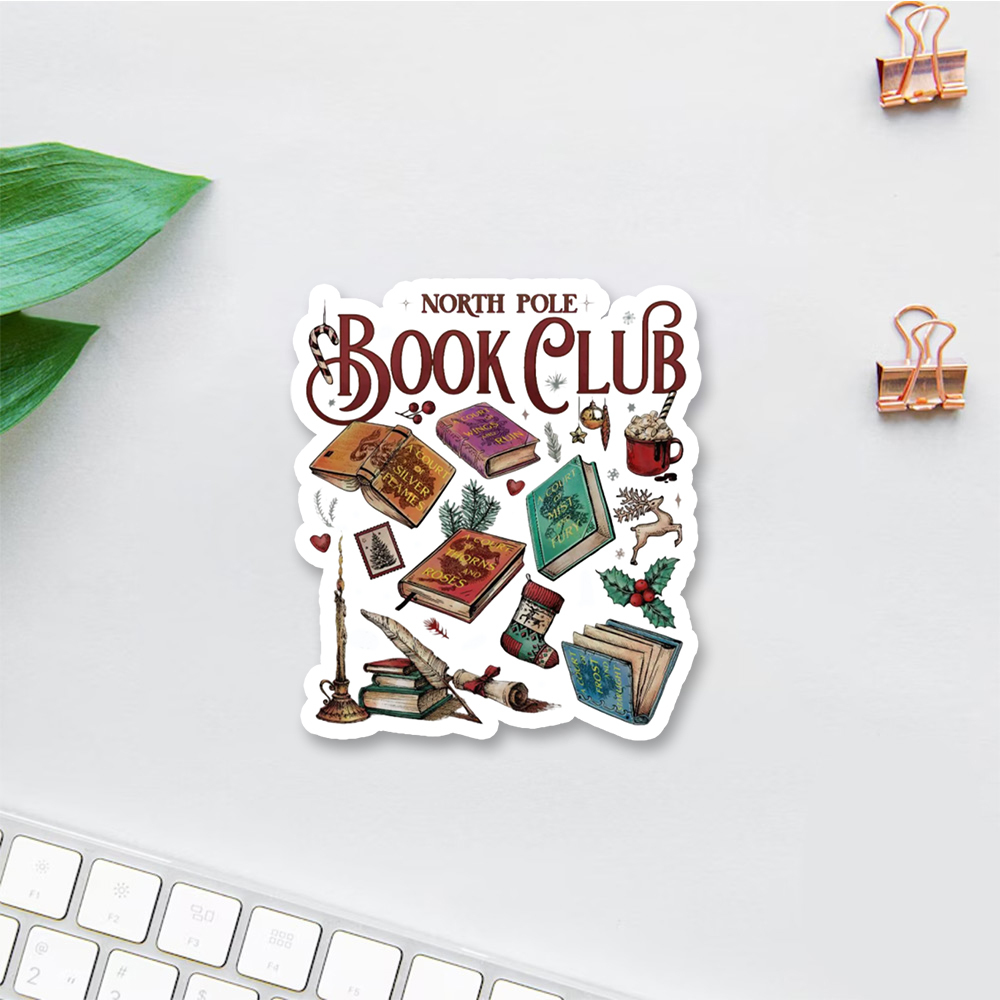 Pagewings SJM Book Club Christmas Sticker
