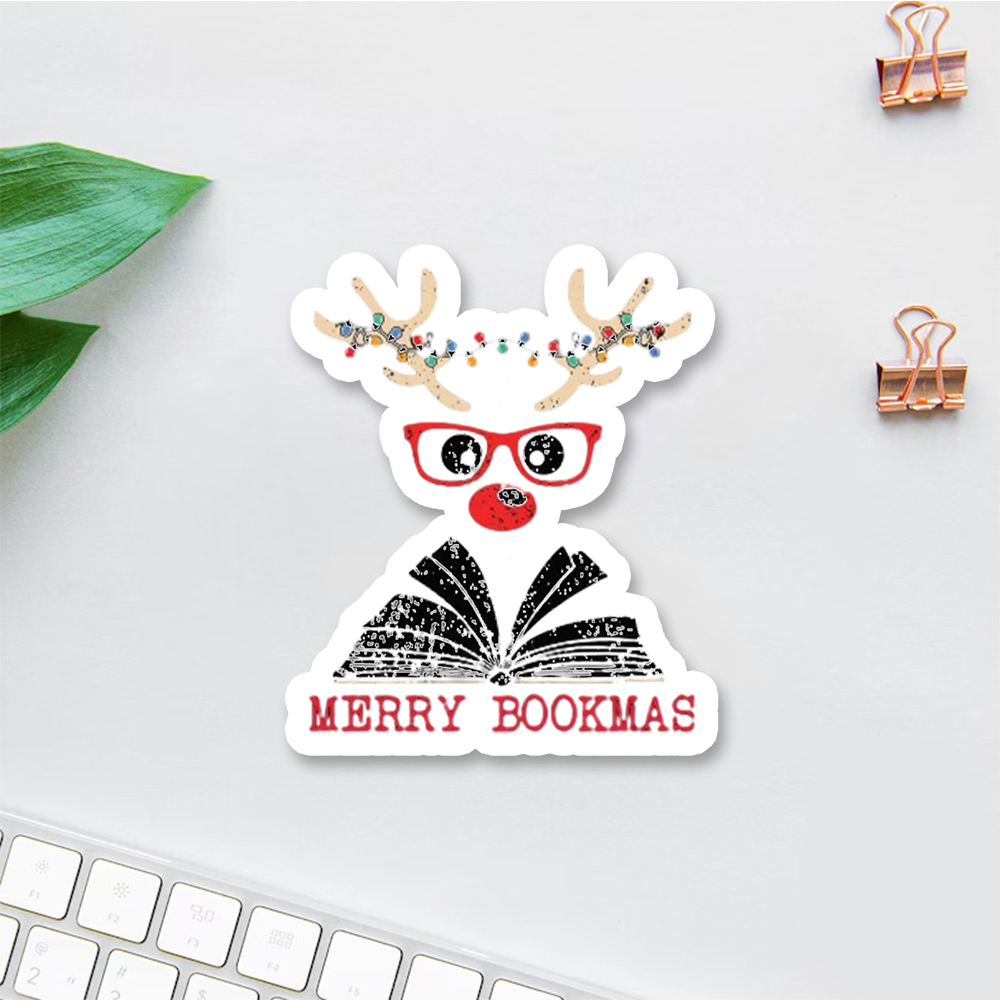 Pagewings Christmas Reindeer Reading Sticker