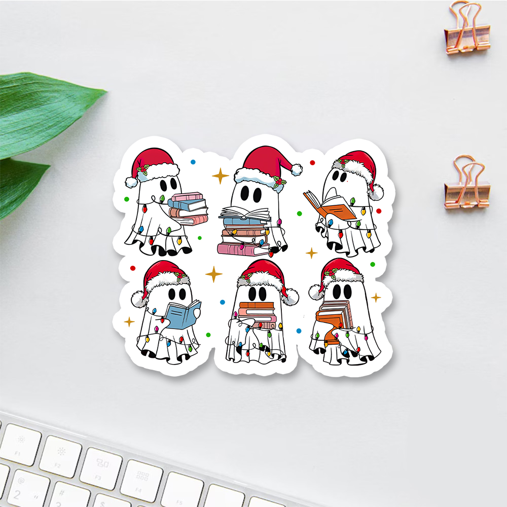 Pagewings Christmas Book Ghost Sticker