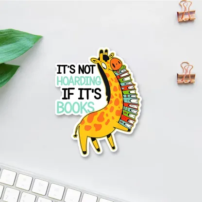 Pagewings It's Not Hoarding If It's Books Sticker