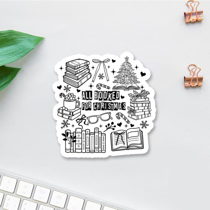 Pagewings All Booked For Christmas Sticker