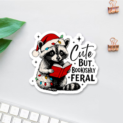 Pagewings Cute But Feral Sticker