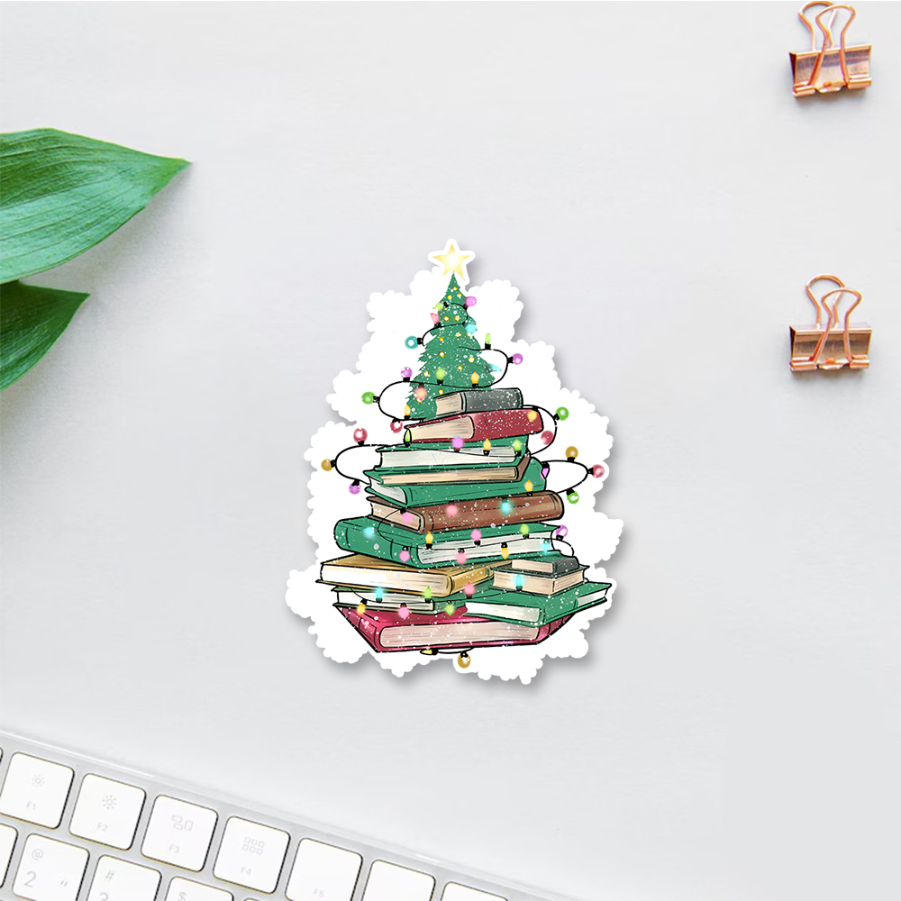 Pagewings Christmas Book Tree Sticker