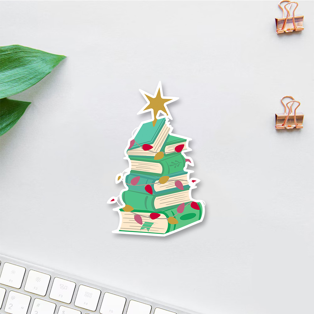 Pagewings Bookish Christmas Sticker