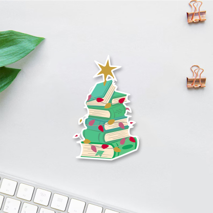 Pagewings Bookish Christmas Sticker
