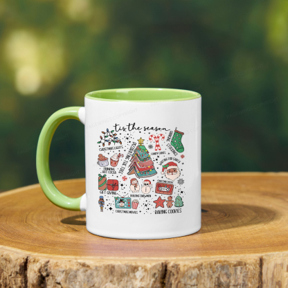 Pagewings Book Lover Retro Christmas Mug