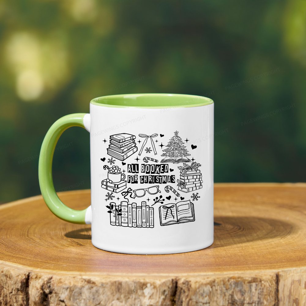 Pagewings All Booked For Christmas Mug
