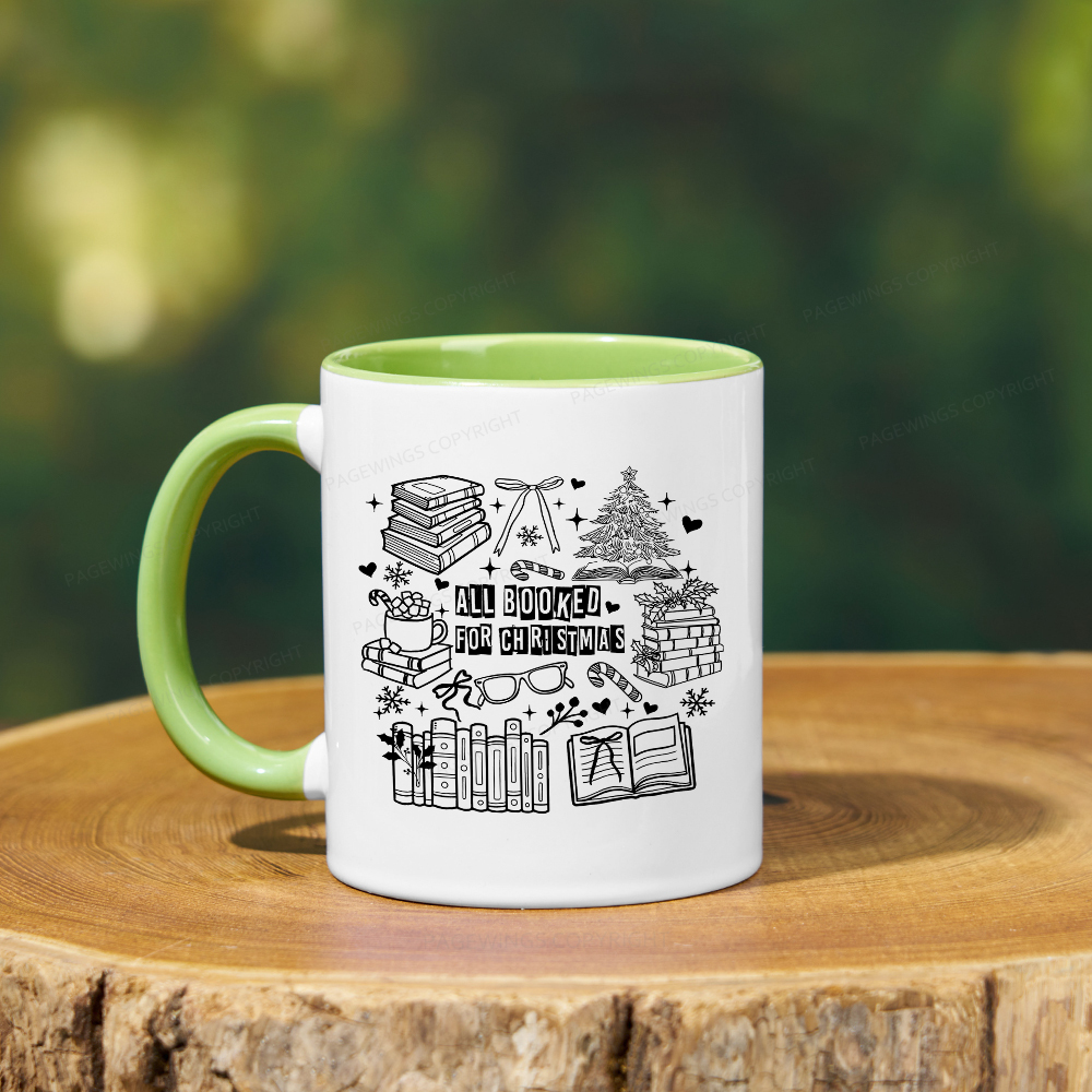 Pagewings All Booked For Christmas Mug