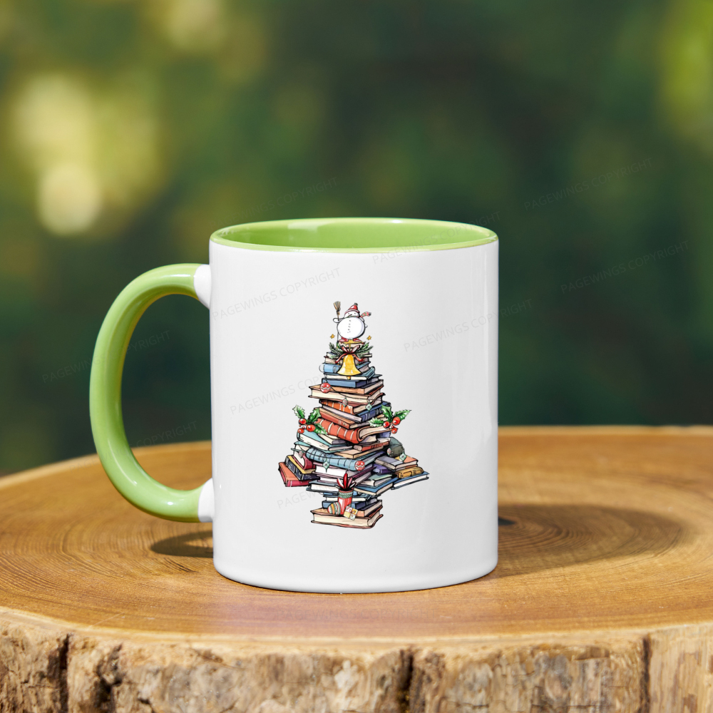 Pagewings Book Christmas Tree Mug