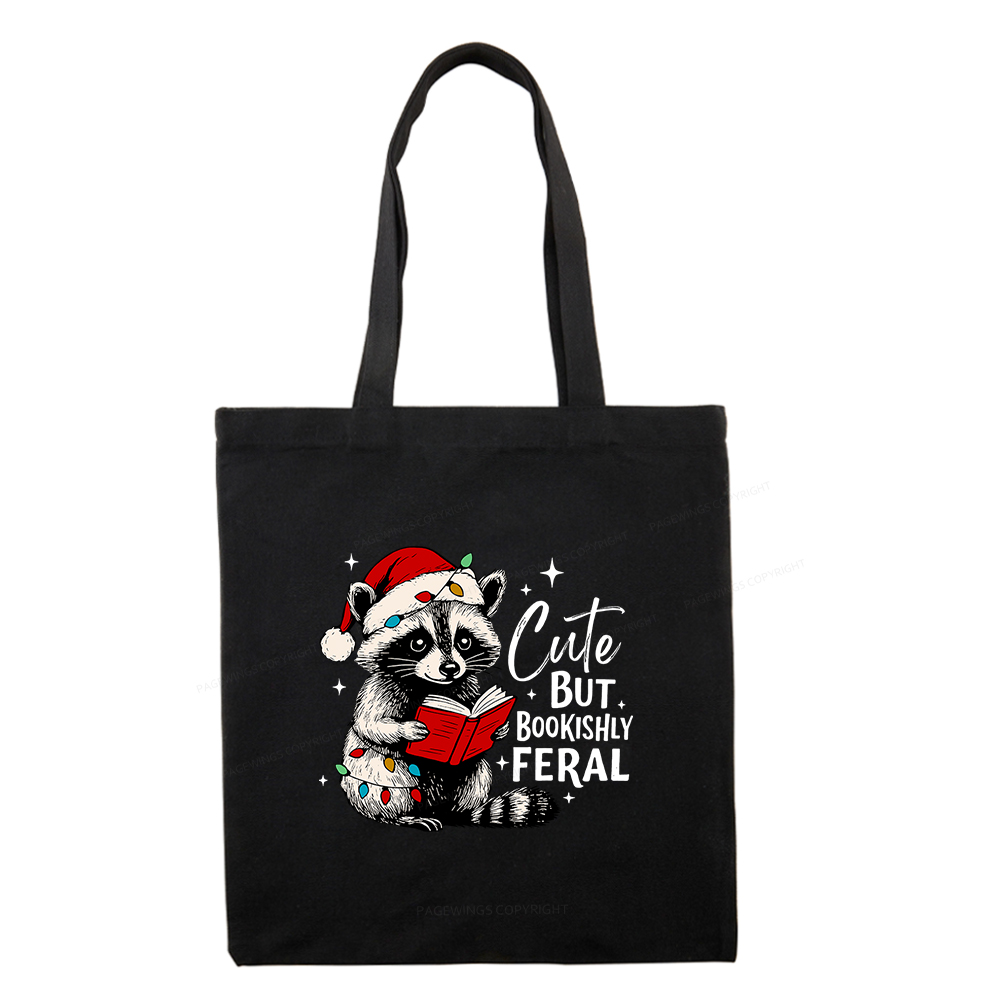 Pagewings Cute But Feral Tote Bag