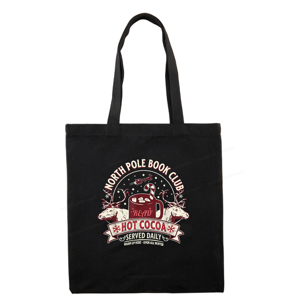Pagewings North Pole Book Club Tote Bag
