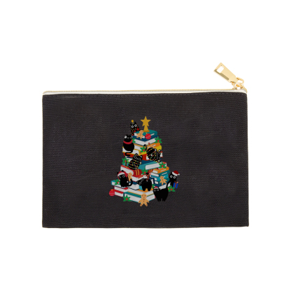 Pagewings Cute Cats Books Christmas Tree Pouch