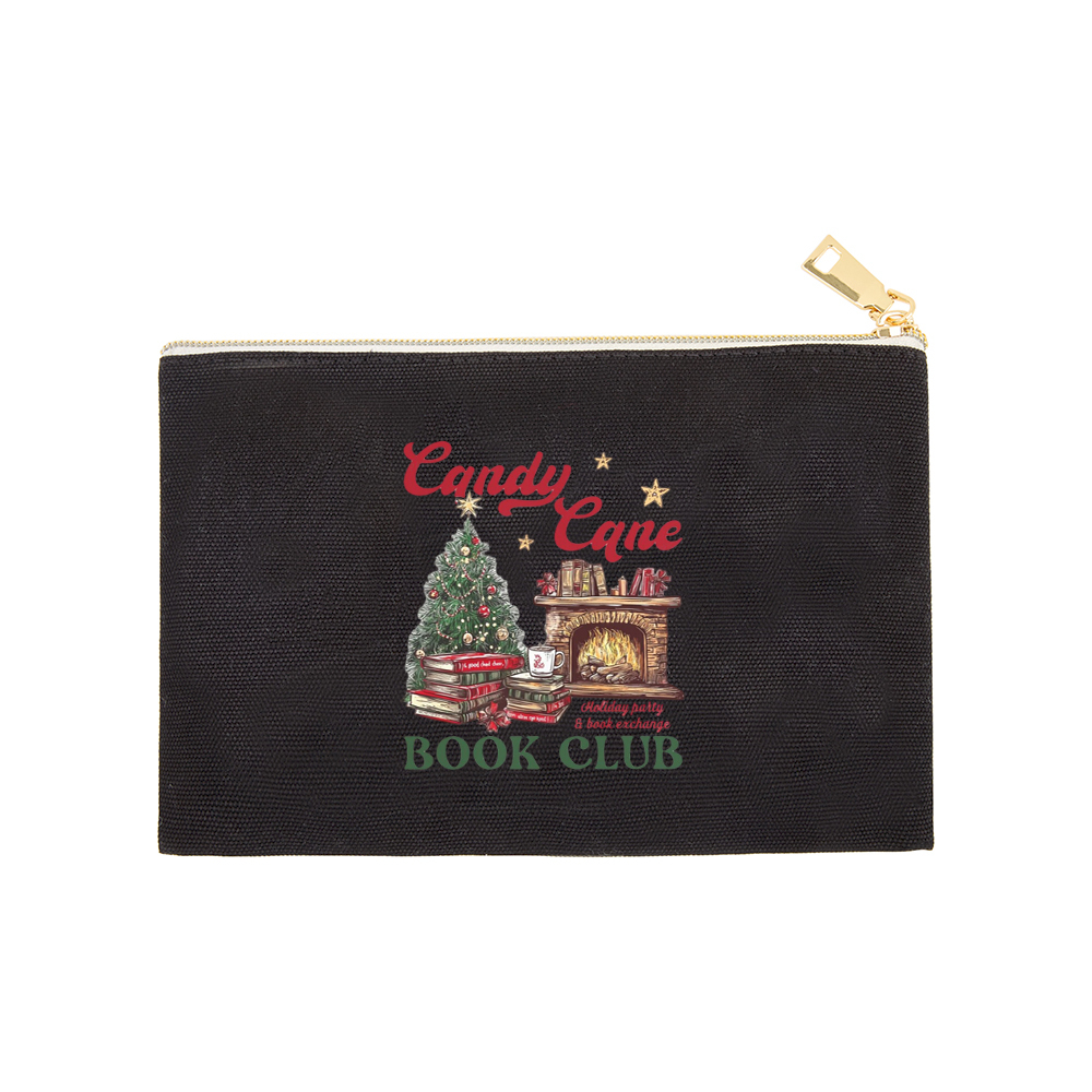 Pagewings Candy Cane Christmas Book Club Pouch