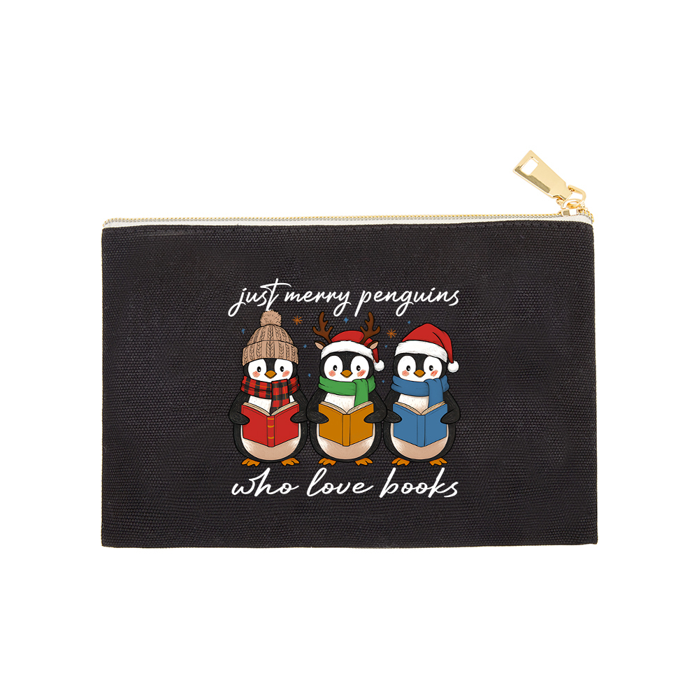 Pagewings Just Merry Penguins Who Love Books Pouch
