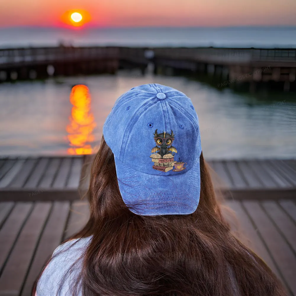 Pagewings Fourth Wing Dargon Washed Cap