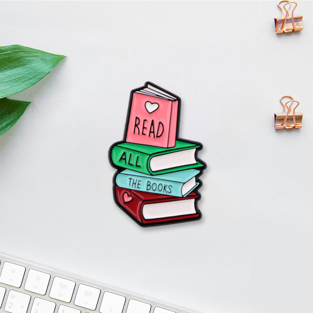 Pagewings Read All The Books Enamel Pin Badge