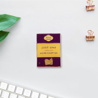 Pagewings Just One More Chapter Enamel Pin Badge