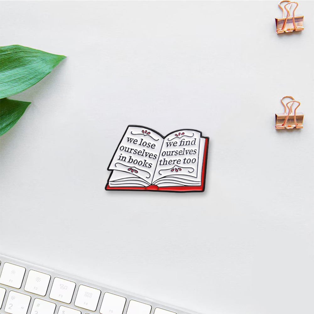 Pagewings Lose Yourself in Books Enamel Pin Badge