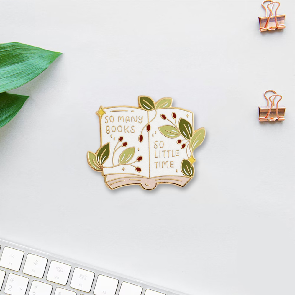 Pagewings So Many Books Enamel Pin Badge