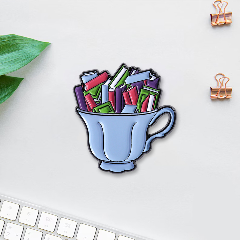 Pagewings Book Lover Enamel Pin Badge