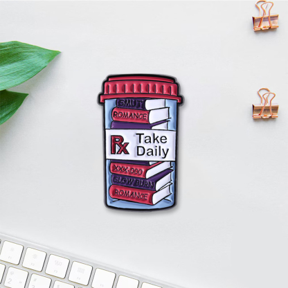Pagewings Take Daily Enamel Pin Badge